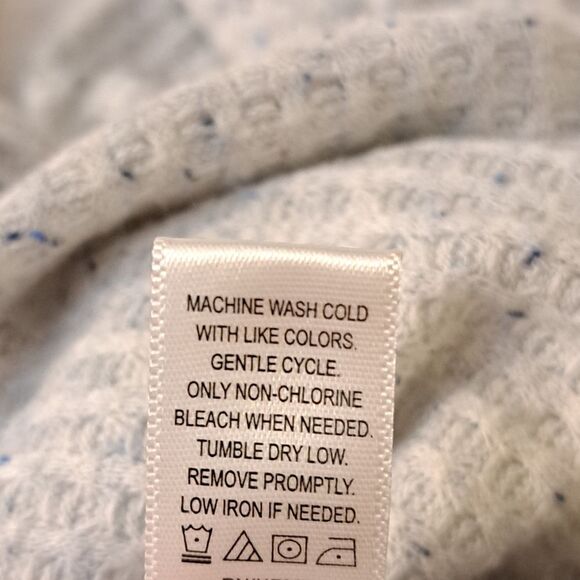 Koolaburra By Ugg Women's Grey Flecked Waffle Knit V-Sweater Top Causal Large - Picture 6 of 13